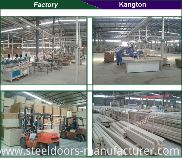Glass Panel Interior Wooden Door (KD19C-G) (Solid Wood Door)